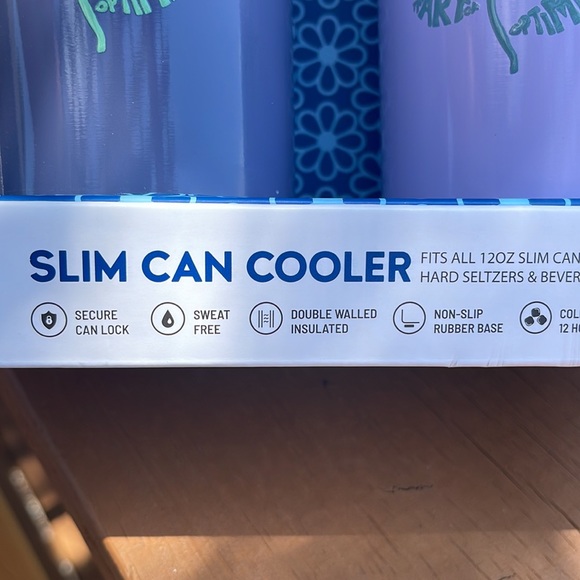 Life is Good 2-Pack Slim Can Coolers Purple Daisy Design The Art of Optimism - Picture 4 of 9